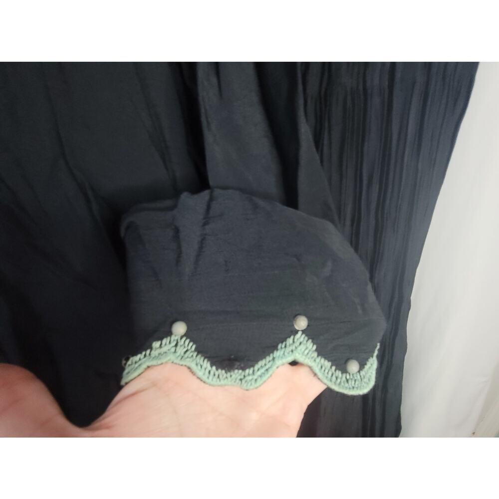 Double D Ranchwear- 2 piece boho set- Navy with embellishments- size Small/Med - Picture 5 of 16